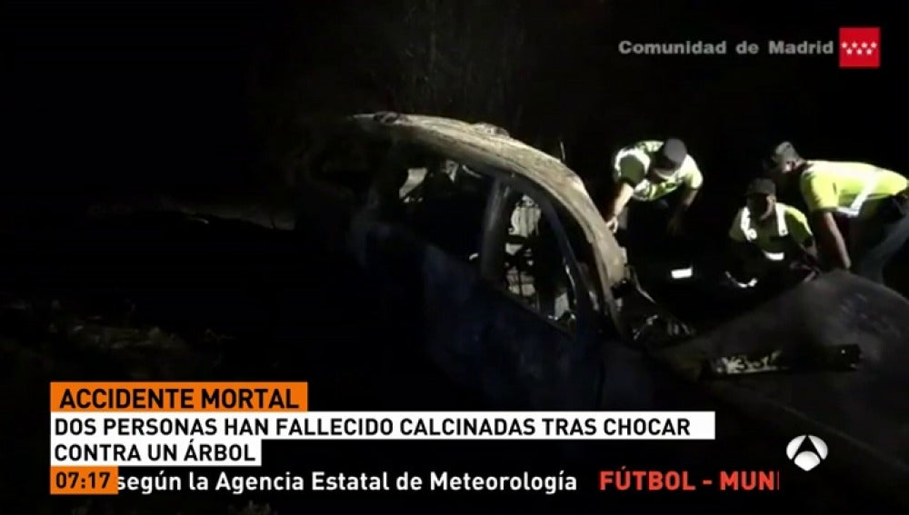 Mueren dos personas en un accidente en Guadalix