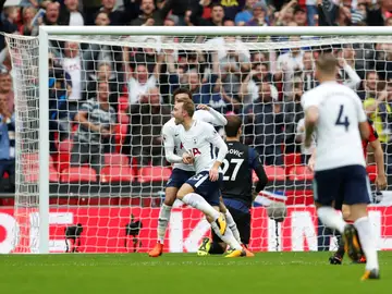 Christian Eriksen celebra el tanto de la victoria del Tottenham Hotspur contra el Bournemouth Christian Eriksen celebra el tanto de la victoria del Tottenham Hotspur contra el Bournemouth