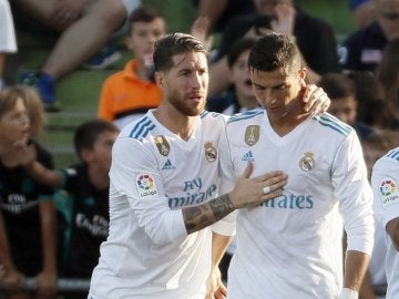 Imagen de archivo de Sergio Ramos y Cristiano Ronaldo