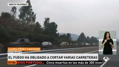 Laura, afectada por los incendios en Galicia: 