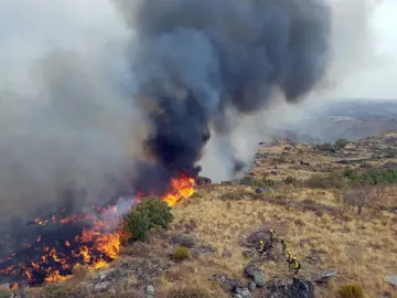 Incendio en Pereña de la Ribera y Villarino de los Aires Incendio en Pereña de la Ribera y Villarino de los Aires