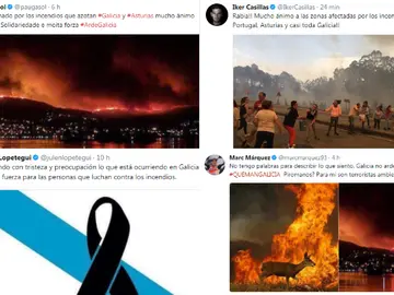Solidaridad de los deportistas con los afectados por los incendios Solidaridad de los deportistas con los afectados por los incendios