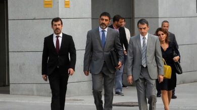 Trapero abandona la Audiencia Nacional tras prestar declaración