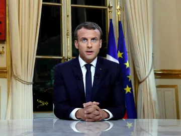 El presidente de Francia, Emmanuel Macron El presidente de Francia, Emmanuel Macron