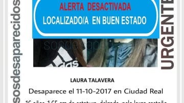 Localizada en Madrid la menor de 16 años desaparecida en Ciudad Real