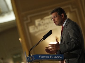 El ministro de Justicia, Rafael Catalá, durante su intervención