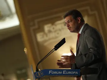 El ministro de Justicia, Rafael Catalá, durante su intervención El ministro de Justicia, Rafael Catalá, durante su intervención