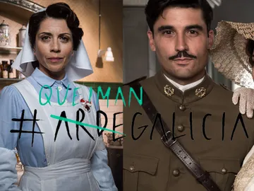 Los actores de 'Tiempos de guerra', dolidos por los incendios y emocionados por la solidaridad Los actores de 'Tiempos de guerra', dolidos por los incendios y emocionados por la solidaridad