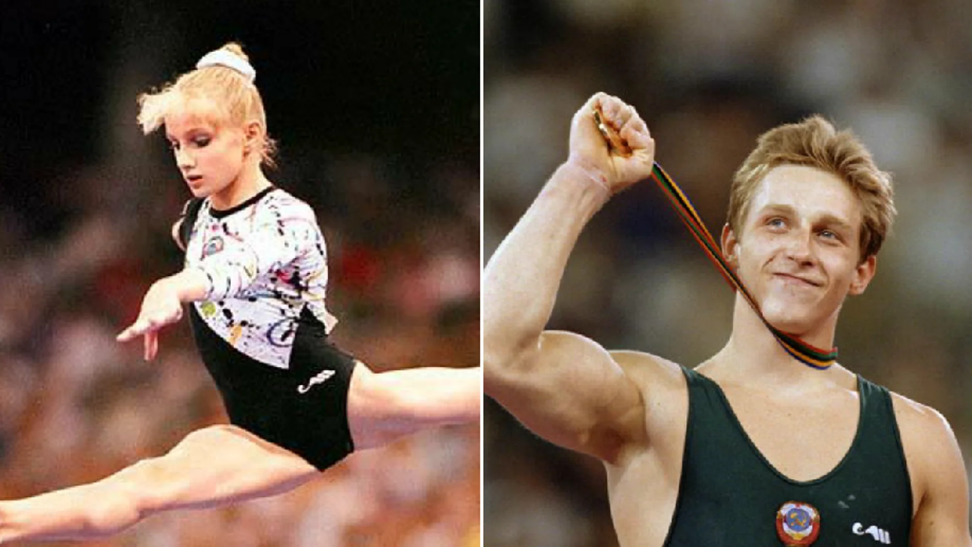 Tatiana Gutsu y Vitaly Scherbo Tatiana Gutsu y Vitaly Scherbo