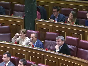 Una diputada del PDeCAT hace un corte de mangas a Toni Cantó Una diputada del PDeCAT hace un corte de mangas a Toni Cantó