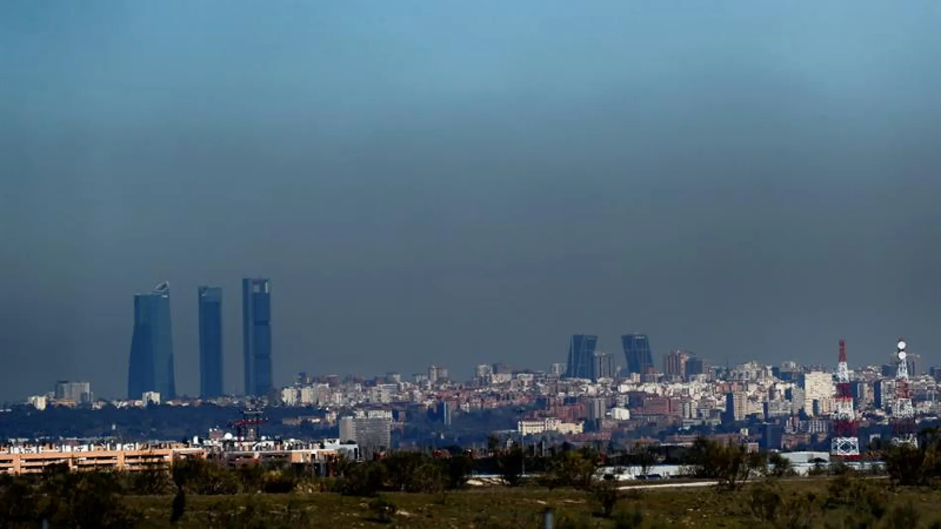 Boina de contaminación en Madrid Boina de contaminación en Madrid