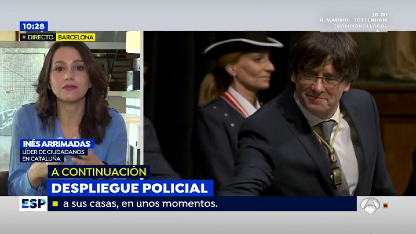 Arrimadas, sobre Cataluña: 