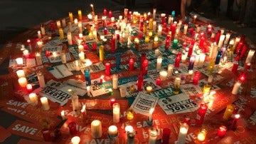 'Save Europe' y velas en Barcelona