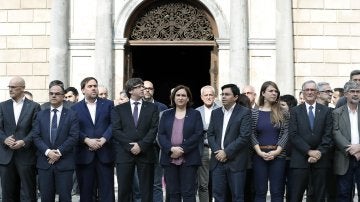 Concentración contra las detenciones de Jordi Sànchez y Jordi Cuixart