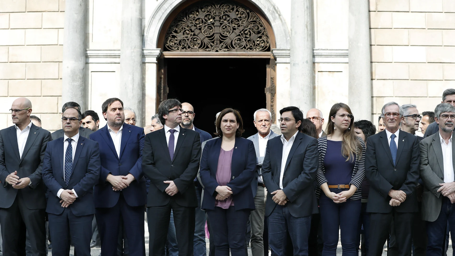Concentración contra las detenciones de Jordi Sànchez y Jordi Cuixart Concentración contra las detenciones de Jordi Sànchez y Jordi Cuixart