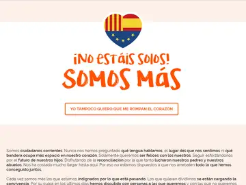 'No estáis solos, somos más', la web que lanza Ciudadanos 'No estáis solos, somos más', la web que lanza Ciudadanos