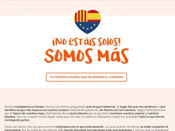 'No estáis solos, somos más', la web que lanza Ciudadanos 'No estáis solos, somos más', la web que lanza Ciudadanos