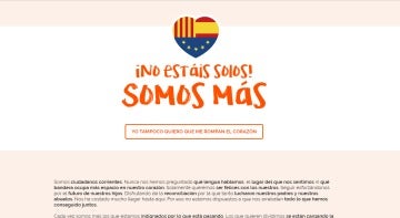 'No estáis solos, somos más', la web que lanza Ciudadanos