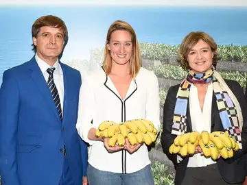 Mireia Belmonte, en la inauguración del estand de Plátano de Canarias Mireia Belmonte, en la inauguración del estand de Plátano de Canarias
