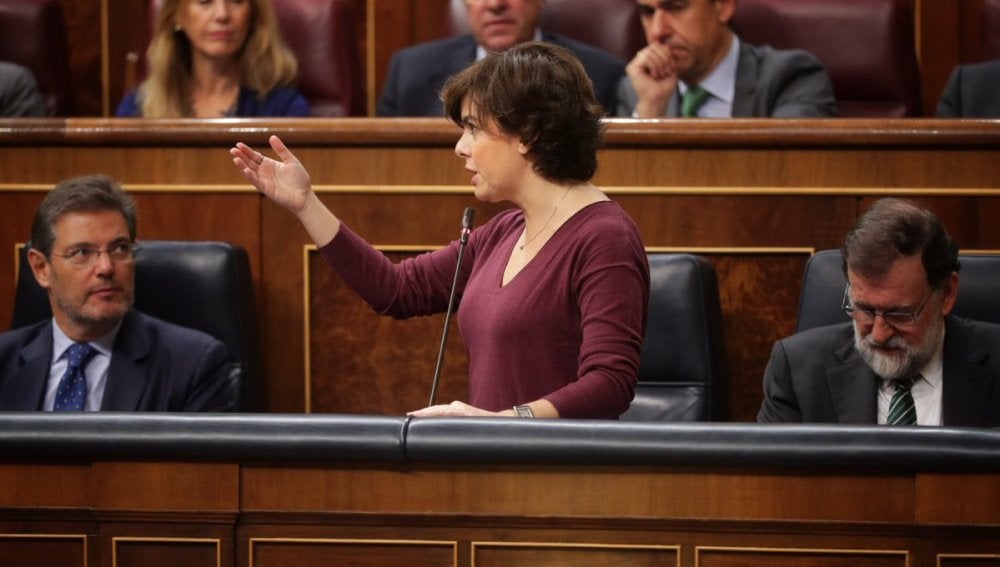 S.Santamaría rechaza que independentistas pueda dar lecciones de democracia