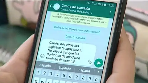 Enseñando historia con Whatsapp Enseñando historia con Whatsapp