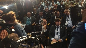 Carles Puigdemont, en la reunión del Consejo Nacional de PdeCAT