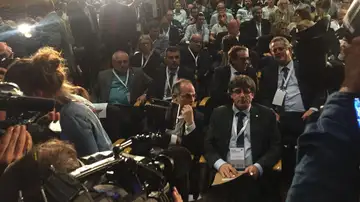 Carles Puigdemont, en la reunión del Consejo Nacional de PdeCAT Carles Puigdemont, en la reunión del Consejo Nacional de PdeCAT