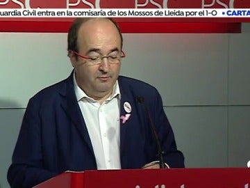 Iceta: "La amenaza de declarar la independencia hace inevitable la aplicación del artículo 155"