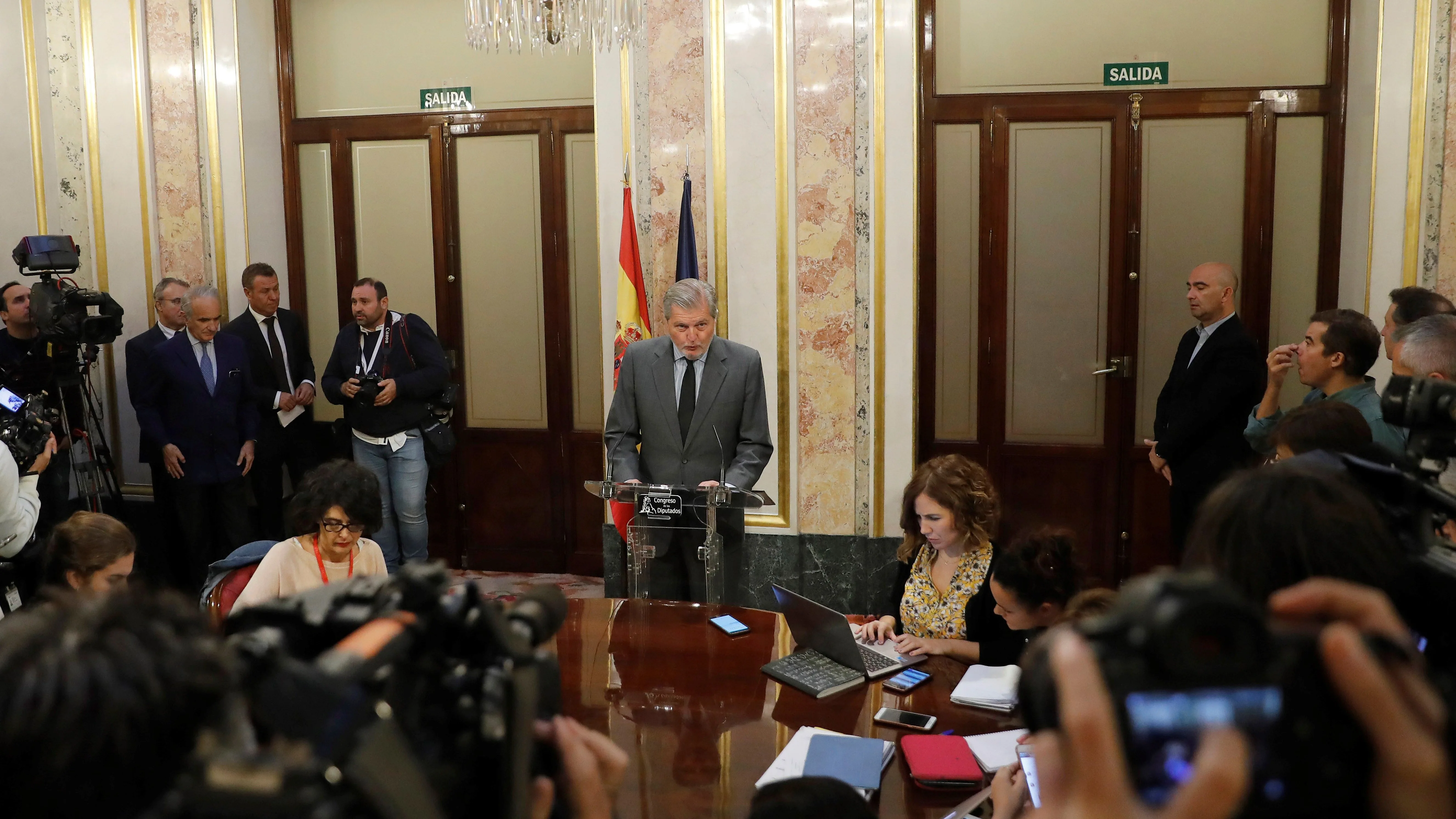 El ministro portavoz del Gobierno, Íñigo Méndez de Vigo El ministro portavoz del Gobierno, Íñigo Méndez de Vigo
