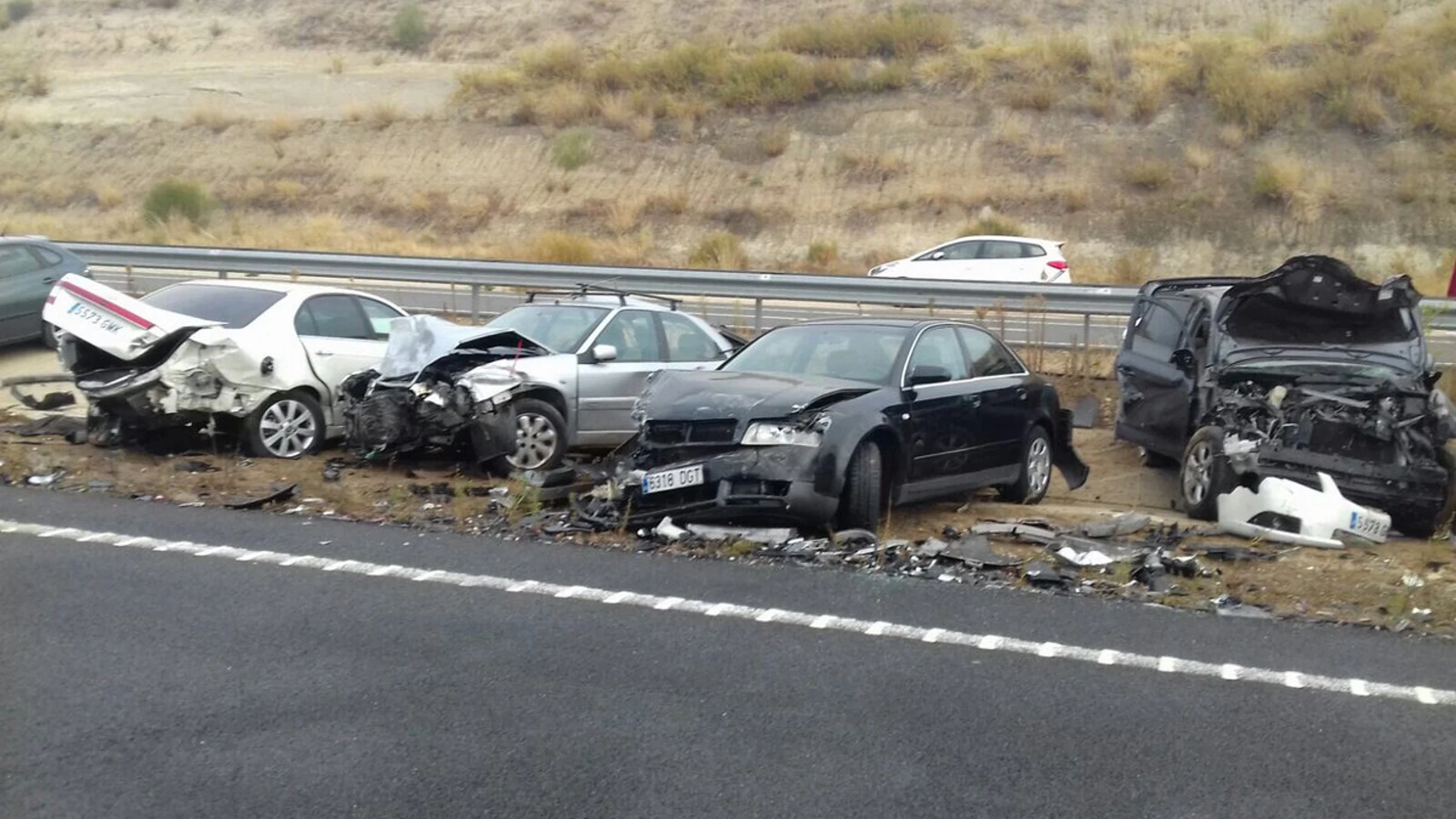 Colisión múltiple en Cáceres Colisión múltiple en Cáceres