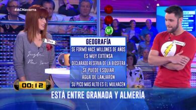 Una concursante de '¡Ahora Caigo!' sitúa el Everest entre Granada y Almería