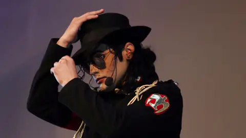 Uno de los participantes en la selección para buscar a Michael Jackson Uno de los participantes en la selección para buscar a Michael Jackson