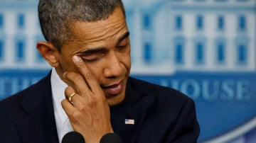 Barack Obama llorando