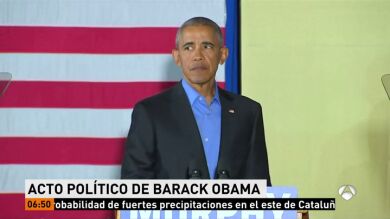 Obama vuelve a hacer campaña por primera vez desde que dejó la Casa Blanca