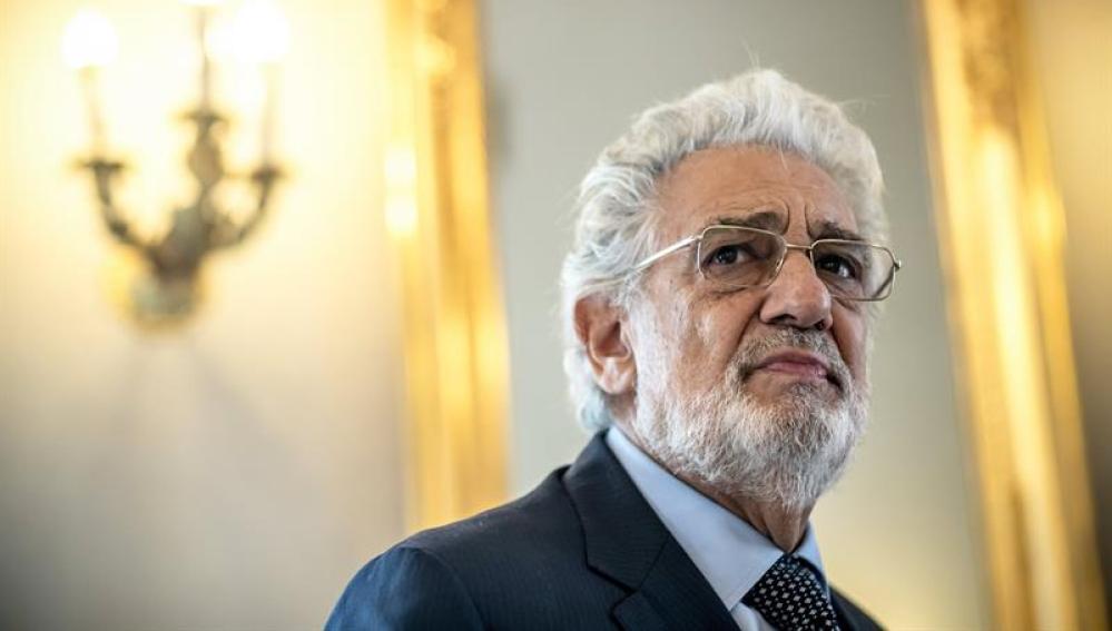 El tenor español Plácido Domingo