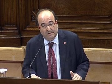 Miquel Iceta comparece en el Parlament