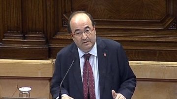 Miquel Iceta comparece en el Parlament