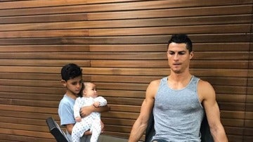 Cristiano Ronaldo entrenando