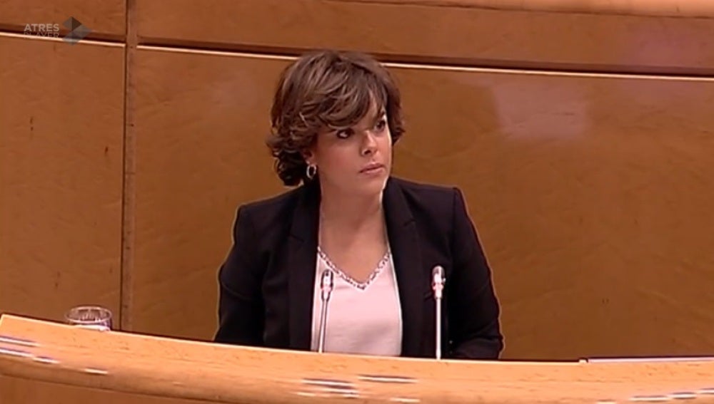 Soraya Sáenz de Santamaría, en el Senado