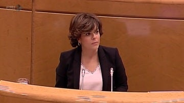Soraya Sáenz de Santamaría, en el Senado
