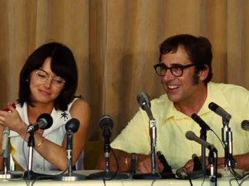 Emma Stone y Steve Carell en 'La batalla de los sexos' Emma Stone y Steve Carell en 'La batalla de los sexos'