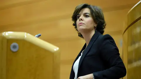 La vicepresidenta del Gobierno, Soraya Sáenz de Santamaría
