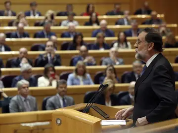 Rajoy, en el Pleno del Senado Rajoy, en el Pleno del Senado