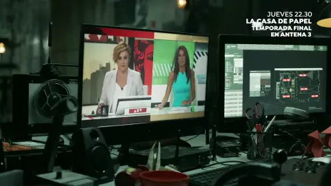 Cristina Pardo y Cristina Saavedra en 'La casa de papel' Cristina Pardo y Cristina Saavedra en 'La casa de papel'