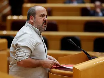 El senador de Unidos Podemos, Óscar Guardingo El senador de Unidos Podemos, Óscar Guardingo