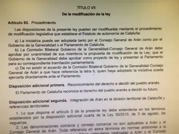 Ley que reconoce el 'derecho a decidir' del Valle de Arán Ley que reconoce el 'derecho a decidir' del Valle de Arán