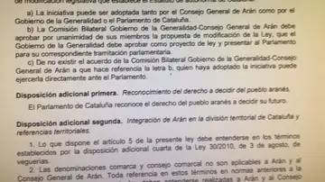 Ley que reconoce el 'derecho a decidir' del Valle de Arán Ley que reconoce el 'derecho a decidir' del Valle de Arán
