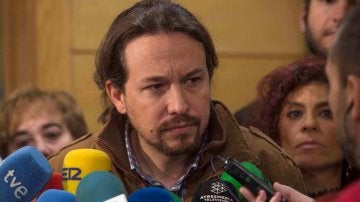 El secretario general de Podemos, Pablo Iglesias