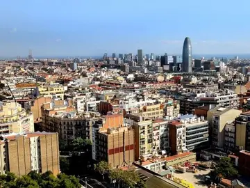 Una panorámica de Barcelona Una panorámica de Barcelona
