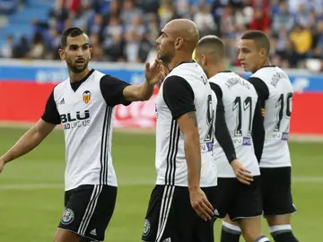 Zaza celebra un gol con el Valencia Zaza celebra un gol con el Valencia